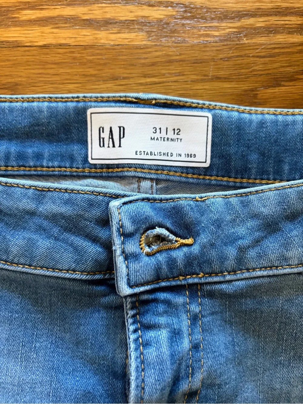 GAP maternity denim shorts